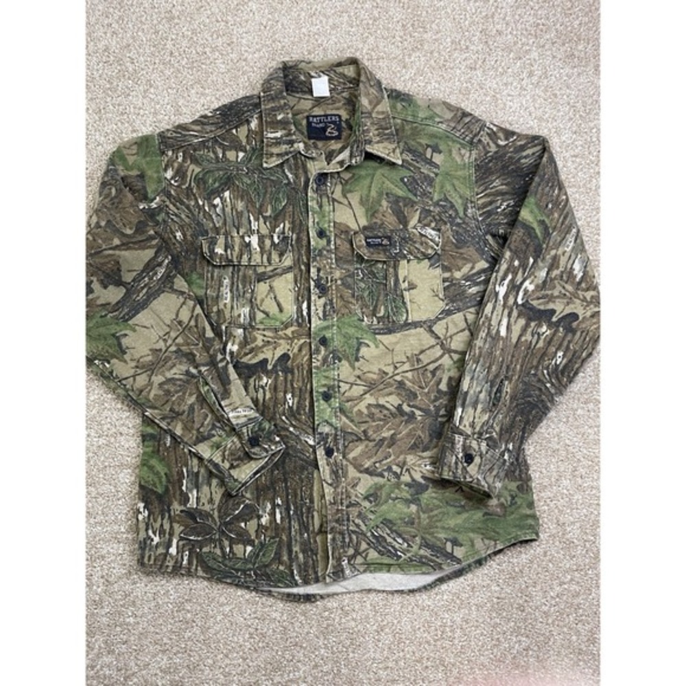 Vintage‎ Rattlers Brand Camo Hunting Jacket Coat Large
